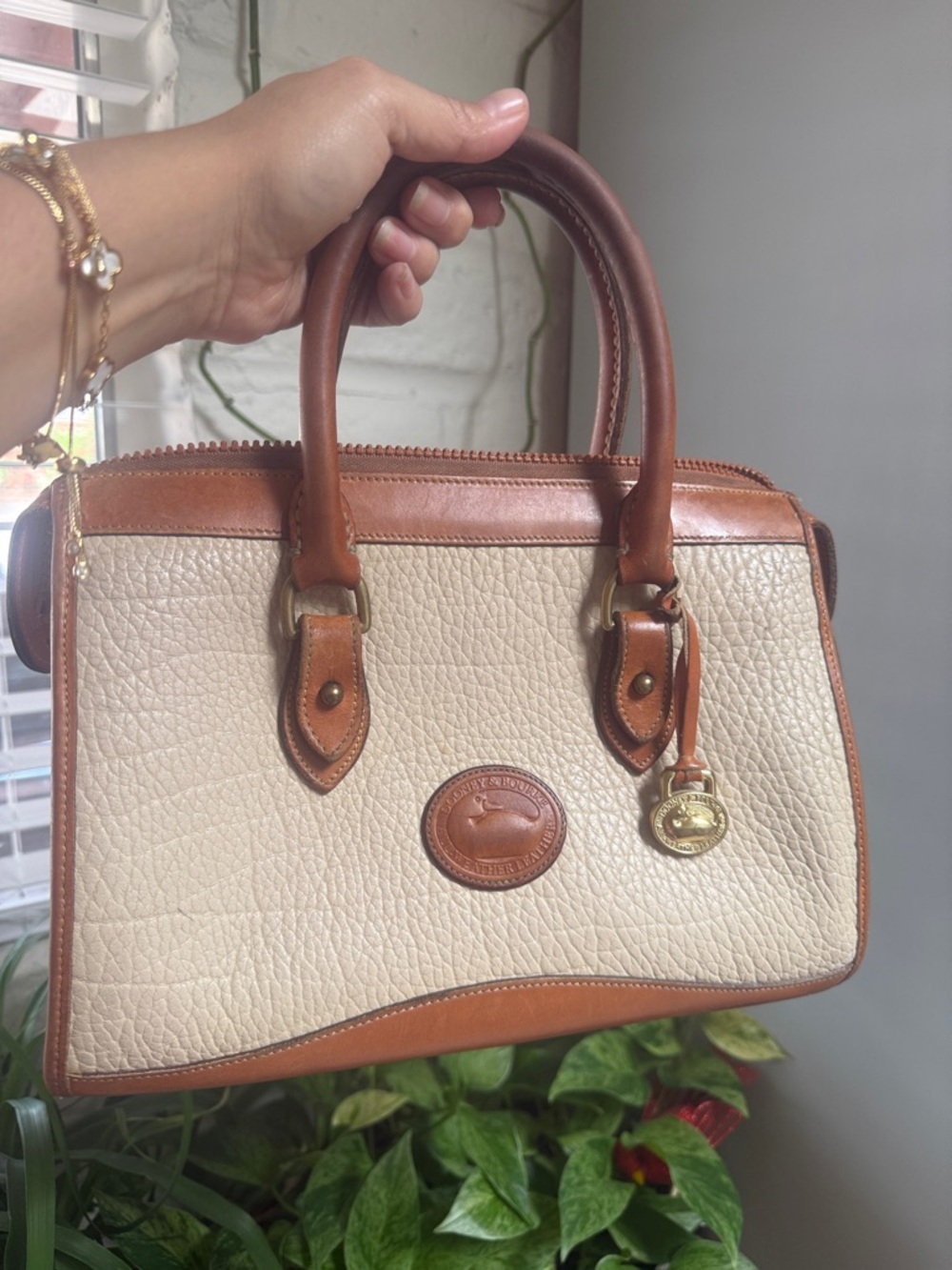 Dooney & Bourke Pebbled Leather Satchel 🦆